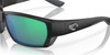 Top View of Costa Del Mar Tuna Alley Unisex Sunglass Black/Polarized Green Mirror 580G 62 mm