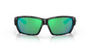 Front View of Costa Tuna Alley Sunglasses in Gray Tiger Shark/Polarized Green Mirror 580G 62mm