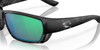 Top View of Costa Tuna Alley Sunglasses in Gray Tiger Shark/Polarized Green Mirror 580G 62mm