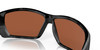 Profile View of Costa Tuna Alley Sunglasses in Gray Tiger Shark/Polarized Green Mirror 580G 62mm Alternate 1