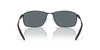 Front View of Costa Del Mar Turret Unisex Sunglasses in Black/Polarized Blue Mirror 580P 63 mm Alternate 1