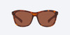 Front View of Costa Del Mar Vela Unisex Cat Eye Sunglasses Tortoise/Polarized Copper 580P 56mm