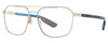 Profile View of Costa Del Mar Wader Designer Reading Eye Glasses in Brushed Silver Blue Black Tortoise Havana Unisex Pilot Full Rim Metal 58 mm