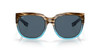 Front View of Costa Del Mar Waterwoman II Cateye Sunglass Brown Wahoo/Polarized Gray 580P 58mm