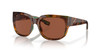 Top View of Costa Del Mar Waterwoman Cateye Sunglasses Brown Teal/Polarized Copper 580P 55mm Alternate 1
