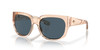 Profile View of Costa Del Mar Waterwoman Cateye Sunglass Blonde Crystal/Polarized Gray 580P 55mm