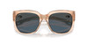 Close Up View of Costa Del Mar Waterwoman Cateye Sunglass Blonde Crystal/Polarized Gray 580P 55mm