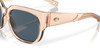 Top View of Costa Del Mar Waterwoman Cateye Sunglass Blonde Crystal/Polarized Gray 580P 55mm