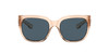 Side View of Costa Del Mar Waterwoman Cateye Sunglass Blonde Crystal/Polarized Gray 580P 55mm Alternate 1
