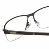 Close Up View of Chopard 23KT Gold Plated VCHD83-0568 Men Reading Glasses Brown Carbon Fiber 57mm