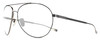 Profile View of Chopard SCHD57M-568P Designer Reading Eye Glasses with Custom Cut Powered Lenses in Shiny Black Gunmetal Mens Pilot Full Rim Metal 64 mm