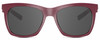 Front View of Costa Del Mar Caldera Unisex Designer Sunglasses in Plum Purple Silver/Grey 55mm
