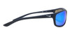 Side View of NIKE RABID M EV1110 Men's Designer Sunglasses in Obsidian/Grey Blue Mirror 64 mm
