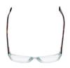 Top View of Ernest Hemingway H4805 Cateye Eyeglasses in Blue Crystal Mist/Red Tortoise 52mm