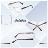 Collage View of Ernest Hemingway H4805 Cateye Eyeglasses in Blue Crystal Mist/Red Tortoise 52mm