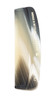 3rd Image of Speert#42 Mazzucchelli Acetate Designer Hair Comb Women/Men Tan Grey Horn Marble