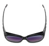 Top View of JP Jonathan Paul Beverly Womens Fitovers Sunglasses Crystal Black&Polarized Grey