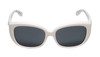 Front View of JP Jonathan Paul Beverly Womens Fitovers Sunglasses Gloss White & Polarized Grey