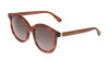 Profile View of Kate Spade LILLIAN-09Q-HA CatEye Sunglasses Caramel Tortoise/Brown Gradient 53mm