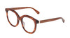 Profile View of Kate Spade LILLIAN-09Q-HA Designer Reading Eye Glasses in Caramel Havana Tortoise Gold Ladies Cat Eye Full Rim Acetate 53 mm