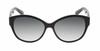 Front View of Kate Spade KIERST2-807-Y7 Women's Cat Eye Sunglasses in Black/Grey Gradient 56mm