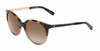 Profile View of Kate Spade SUN-AMAYA-0XLT Cat Eye Sunglasses Tortoise Beige/Polarized Brown 53mm