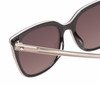 Close Up View of Kate Spade GIANA-0KB7 Cat Eye Sunglasses Grey White Silver/Brown Gradient 54 mm