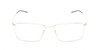 Front View of Porsche Design P8364 Unisex Rectangular Designer Reading Glasses Gold Black 55mm