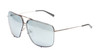 Profile View of Porsche Design P8928 Unisex Sunglasses in Palladium Silver/Grey Blue Mirror 67mm