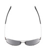 Top View of Porsche Design P8920 Unisex Pilot Sunglass Gunmetal Grey Black/Blue Mirror 63 mm