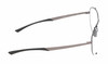 Side View of Porsche Design P8920 Designer Progressive Lens Prescription Rx Eyeglasses in Satin Dark Gunmetal Grey Black Unisex Pilot Full Rim Metal 63 mm