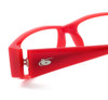 Bollé Louvres Designer Eyeglasses in Deep Red Crystal :: Custom Left & Right Lens