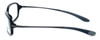 Bollé Neuilly Designer Eyeglasses in Shiny Black w/ Dark Gun :: Custom Left & Right Lens