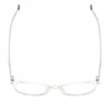 Top View of QUAY Australia Blueprint Designer Progressive Lens Prescription Rx Eyeglasses in Clear Crystal Silver Unisex Round Full Rim Acetate 51 mm