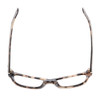 Top View of Kate Spade AISHA Designer Bi-Focal Prescription Rx Eyeglasses in Tan Purple Plaid Amber Brown Tortoise Havana Ladies Cat Eye Full Rim Acetate 54 mm