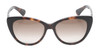 Front View of Kate Spade SHERYLYN Cat Eye Sunglasses Black Tortoise Havana/Brown Gradient 54mm