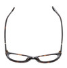 Top View of Kate Spade SHERYLYN Designer Bi-Focal Prescription Rx Eyeglasses in Gloss Black Amber Brown Tortoise Havana Ladies Cat Eye Full Rim Acetate 54 mm