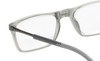 Close Up View of Calabria SP02 Snap Magnetic Reading Glasses Blue Light Crystal Grey Adjustable Temples Around the Neck Hanging Readers