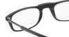 Close Up View of Calabria SP03 Snap Magnetic Reading Glasses Black Front Connect Adjustable Temples Eyeglass Around Neck Hanging Readers