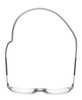 Top View of Calabria SP03 Snap Magnetic Reading Glasses Crystal Grey Front Connect Adjustable Temples Around Neck Hanging Readers