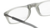 Close Up View of Calabria SP03 Snap Magnetic Reading Glasses Blue Light Crystal Grey Adjustable Temples Around the Neck Hanging Readers