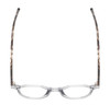 Top View of Reptile Softshell Unisex Reading Glasses Smoke Grey Crystal Tortoise Havana 45mm
