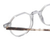 Close Up View of Reptile Softshell Unisex Reading Glasses Smoke Grey Crystal Tortoise Havana 45mm