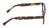 Side View of Reptile Chelidae Designer Progressive Lens Blue Light Blocking Eyeglasses in Amber Brown Tortoise Havana Crystal Unisex Panthos Full Rim Acetate 49 mm