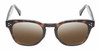 Front View of Reptile Chelidae Designer Polarized Sunglasses with Custom Cut Amber Brown Lenses in Amber Brown Tortoise Havana Crystal Unisex Panthos Full Rim Acetate 49 mm