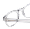 Close Up View of Reptile Chelidae Unisex Panthos Designer Reading Glasses Smoke Grey Crystal 49mm