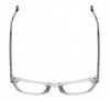 Top View of Reptile Chelidae Unisex Panthos Designer Reading Glasses Smoke Grey Crystal 49mm