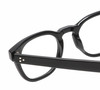 Close Up View of Reptile Chelidae Unisex Panthos Full Rim Designer Reading Glasses in Black 49 mm