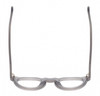 Top View of Reptile Malayemys Women Panthos Designer Reading Glasses Smoke Grey Crystal 44mm