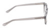 Side View of Reptile Malayemys Designer Progressive Lens Blue Light Blocking Eyeglasses in Smoke Grey Crystal Ladies Panthos Full Rim Acetate 44 mm